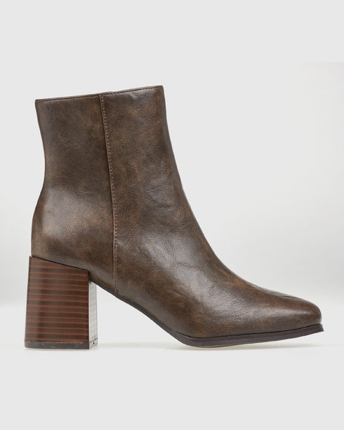 Verde Γυναικεία Μποτάκια 28-4159 Καφέ