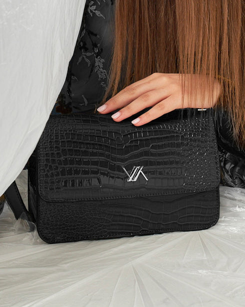 Verde Γυναικεία Τσάντα Ώμου 16-7650 Μαύρο