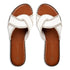 Envie Shoes Flat Σανδάλια με Φάσα με Ιδιαίτερο Δέσιμο Λευκό