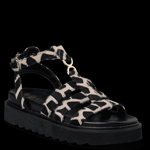 Envie Shoes Flatform Σανδάλια με Chunky Σόλα Λεοπάρ