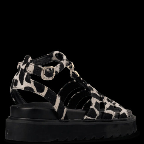 Envie Shoes Flatform Σανδάλια με Chunky Σόλα Λεοπάρ