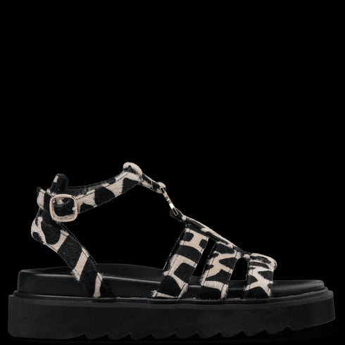 Envie Shoes Flatform Σανδάλια με Chunky Σόλα Λεοπάρ