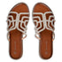 Envie Shoes Flat Σανδάλια με Γεωμετρικό Σχέδιο και Στρας Ασημί