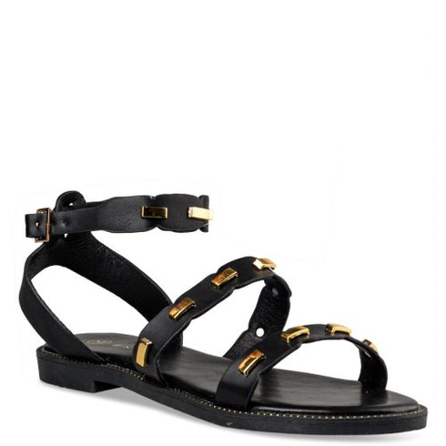 Envie Shoes Σανδάλια με Λουράκι στον Αστράγαλο Μαύρο