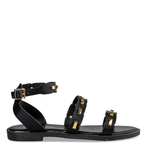 Envie Shoes Σανδάλια με Λουράκι στον Αστράγαλο Μαύρο