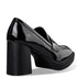 Envie Shoes PLATFORM HEEL LOAFERS Μαύρο