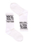 Κάλτσα Unisex με Σχέδιο "Mental Health" Λευκό