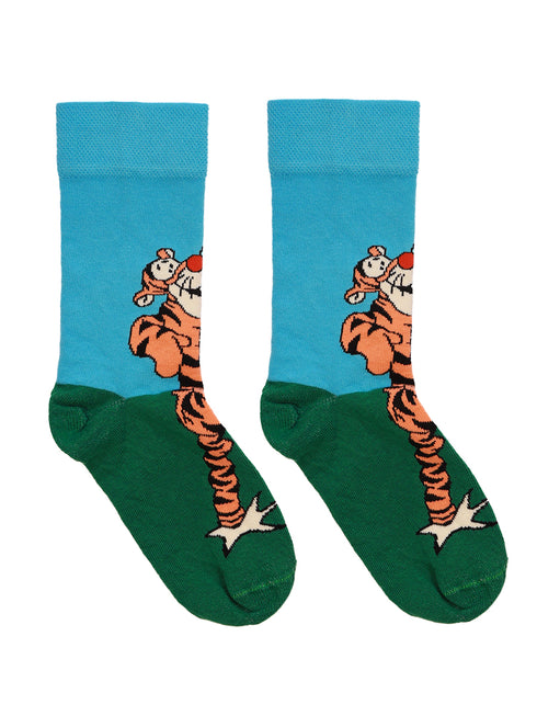 Κάλτσα Unisex με Σχέδιο "Tiger" Πράσινο