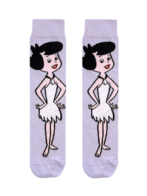 Κάλτσα Unisex με Σχέδιο "Βetty" Μώβ