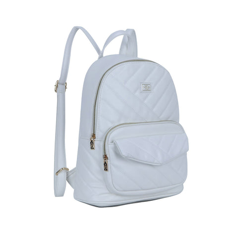 VQF Polo Line Γυναίκεια Τσάντα Πλάτης 2357 Λευκό