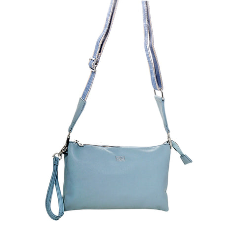 VQF Polo Line Γυναίκεια Τσάντα Χιαστί 2237 Ανοιχτό Μπλε