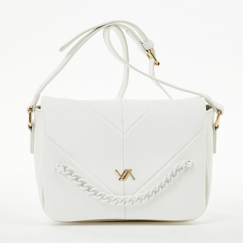 Verde Γυναικείο Τσαντάκι Βραδινό 01-1550 Λευκό