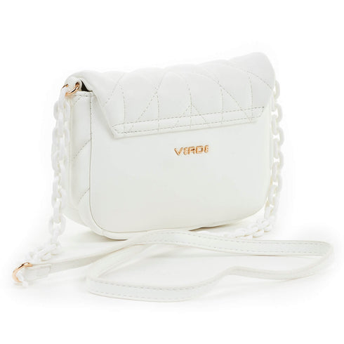 Verde Γυναικείο Τσαντάκι Βραδινό 01-1579 Λευκό