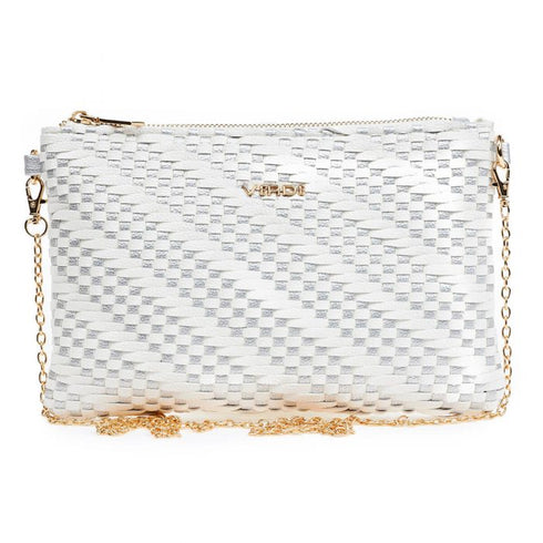 Verde Γυναικείο Τσαντάκι Βραδινό 01-1585 Λευκό