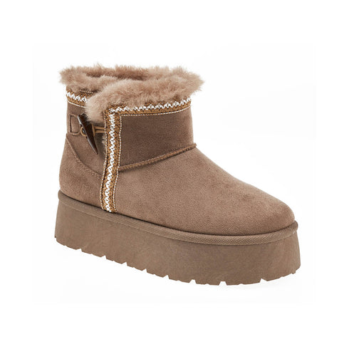 Verde Μποτάκια Χαμηλά Nordic με Διακοσμητικό Κέντημα 28-3955 Πούρο