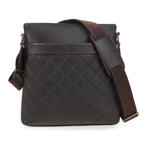 Verde Ανδρική Τσάντα Ώμου/Χιαστί 13-0108 Καφέ