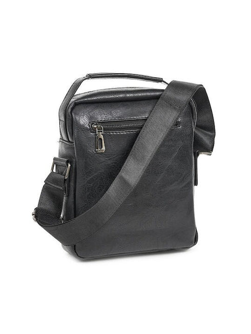 Verde Ανδρική Τσάντα Χιαστί 13-0104 Μαύρο