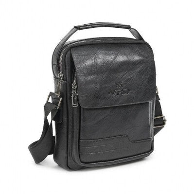 Verde Ανδρική Τσάντα Χιαστί 13-0104 Μαύρο