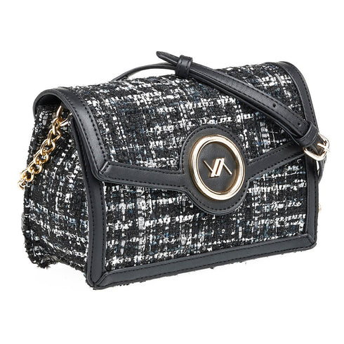 Verde Γυναικεία Τσάντα Χιαστί 16-6971 Μαύρο