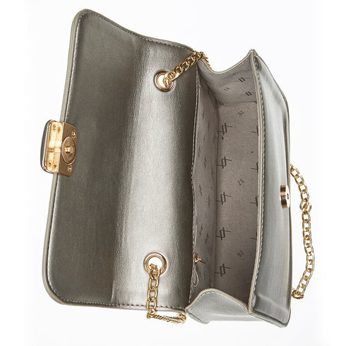 Verde Γυναικείο Τσαντάκι Βραδινό 01-1654 Ασημί