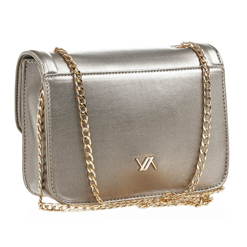 Verde Γυναικείο Τσαντάκι Βραδινό 01-1654 Ασημί