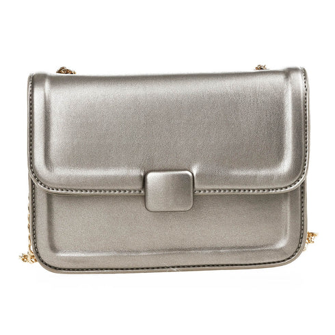 Verde Γυναικείο Τσαντάκι Βραδινό 01-1654 Ασημί