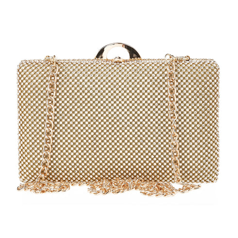 Verde Γυναικείο Τσαντάκι Βραδινό 01-1648 Χρυσό