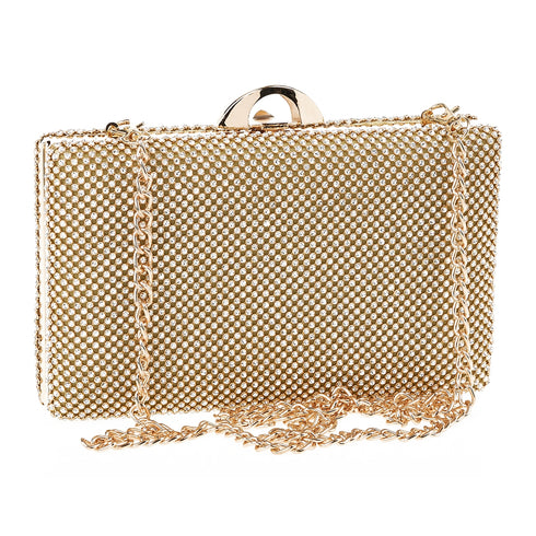 Verde Γυναικείο Τσαντάκι Βραδινό 01-1648 Χρυσό