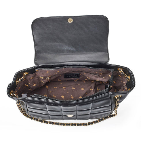 Verde Γυναικεία Τσάντα Ώμου 16-7106 Μαύρο