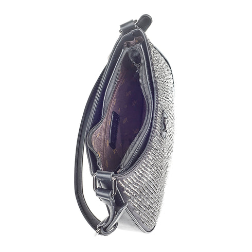 Verde Γυναικεία Τσάντα Ώμου 16-6978 Μαύρο