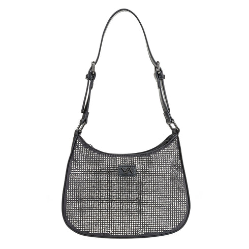 Verde Γυναικεία Τσάντα Ώμου 16-6978 Μαύρο