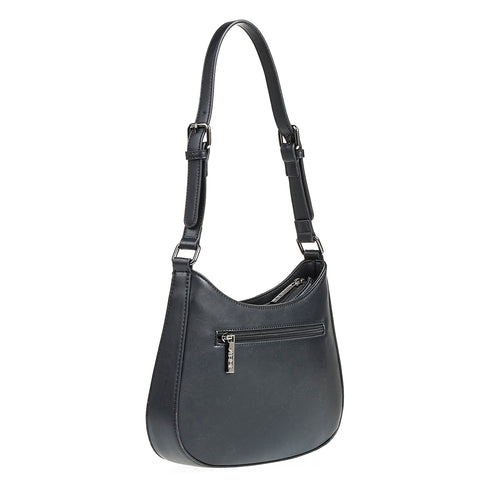 Verde Γυναικεία Τσάντα Ώμου 16-6978 Μαύρο