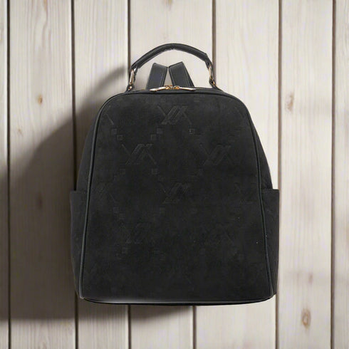 Verde Γυναικείο Σακίδιο Πλάτης 16-7476 Σουέτ Μαύρο