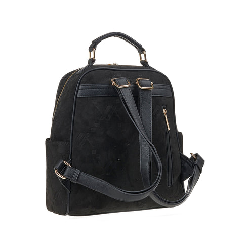 Verde Γυναικείο Σακίδιο Πλάτης 16-7476 Σουέτ Μαύρο