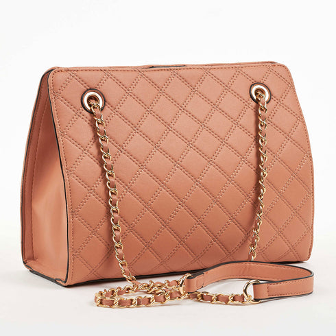 Verde Γυναικεία Τσάντα Ώμου 16-6820 Πορτοκαλί