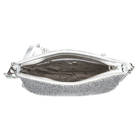 Verde Γυναικείο Τσαντάκι Βραδινό 01-1647 Ασημί