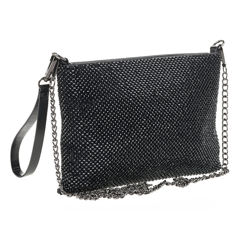 Verde Γυναικείο Τσαντάκι Βραδινό 01-1647 Μαύρο