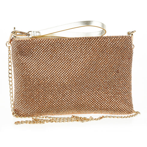 Verde Γυναικείο Τσαντάκι Βραδινό 01-1647 Χρυσό