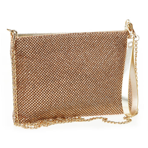 Verde Γυναικείο Τσαντάκι Βραδινό 01-1647 Χρυσό