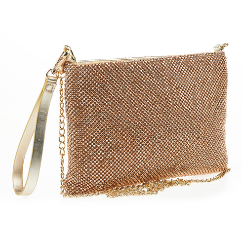 Verde Γυναικείο Τσαντάκι Βραδινό 01-1647 Χρυσό