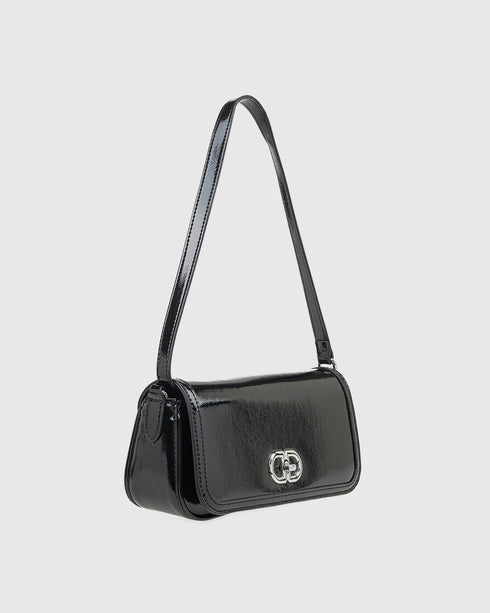 Verde Γυναικεία Τσάντα Ώμου 16-8031 Μαύρο