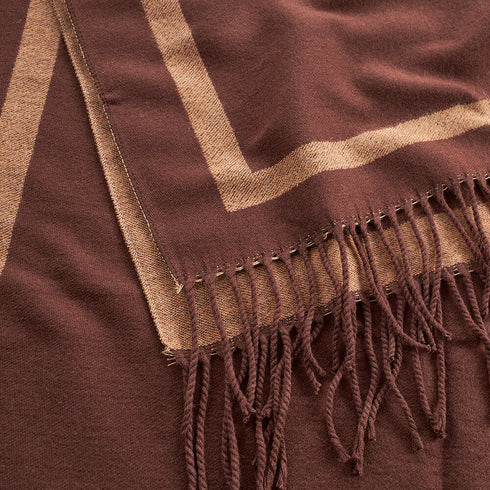 Verde Γυναικείο Κασκόλ 06-1178 Καφέ