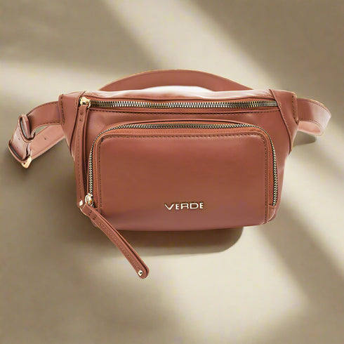 Verde Γυναικείο Τσαντάκι Μέσης 16-6620 Κάμελ