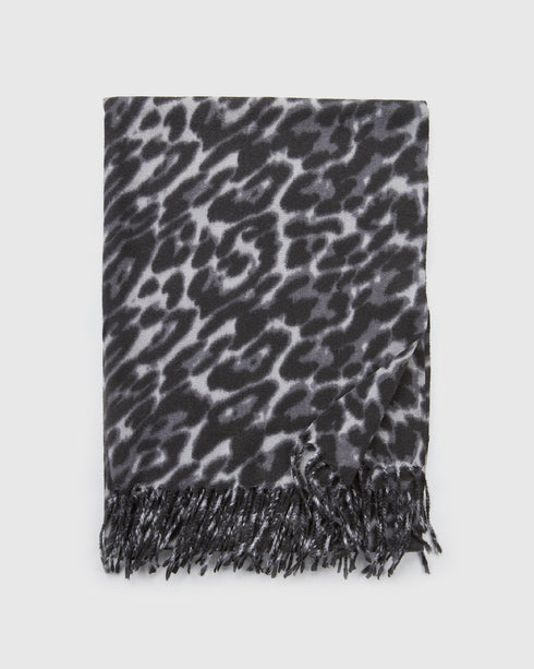 VERDE ΓΥΝΑΙΚΕΙΟ ΚΑΣΚΟΛ 06-0001331 ANIMAL PRINT ΜΑΥΡΟ