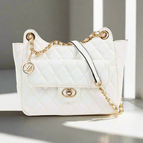 Verde Γυναικεία Τσάντα Ώμου 16-6854 Λευκό