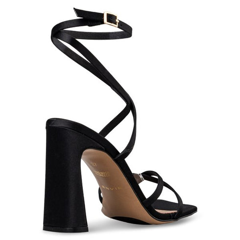 Envie Shoes ANKLE WRAP HEELS ΜΑΥΡΟ