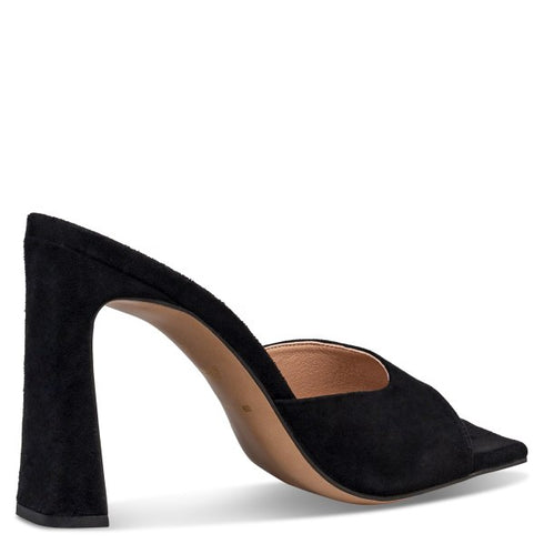 Envie Shoes SLIM BLOCK HEEL MULES ΜΑΥΡΟ