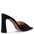 Envie Shoes SLIM BLOCK HEEL MULES ΜΑΥΡΟ