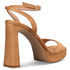 Envie Shoes PLATFORM HEEL SANDALS ΚΑΦΕ