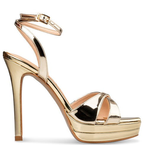 Envie Shoes PLATFORM HEEL SANDALS ΧΡΥΣΟ